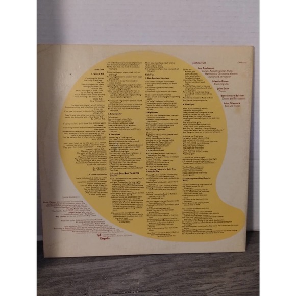 JETHRO TULL Too Old To Rock n Roll CHR111 1976 Viny Chrysalis Lp - Picture 6 of 6